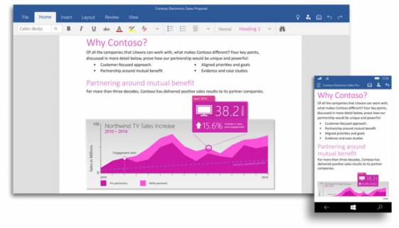 Сенсорный Microsoft Office вышел окончательно